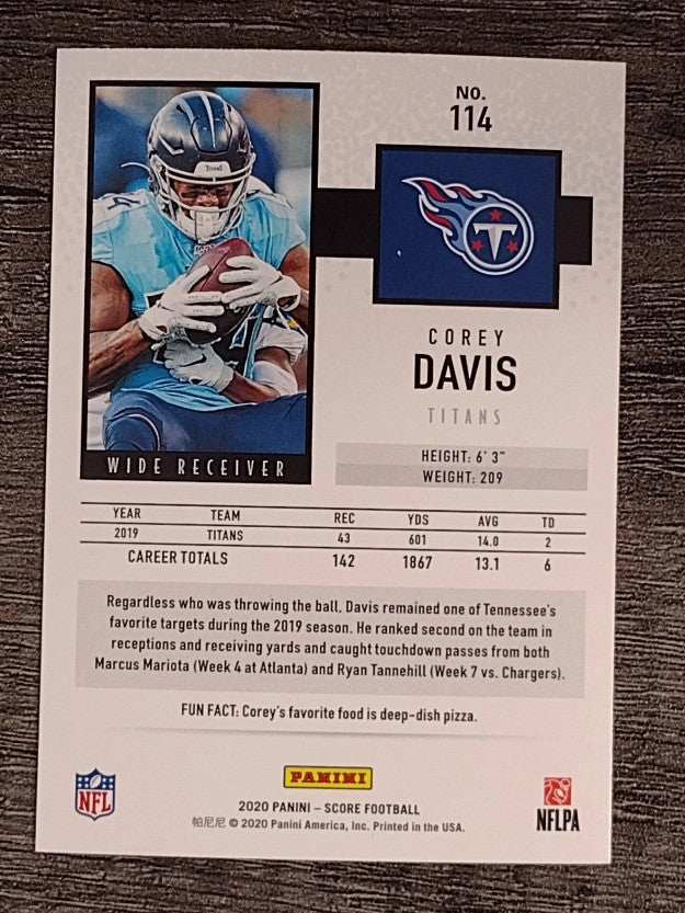 2020 Score #114 Corey Davis