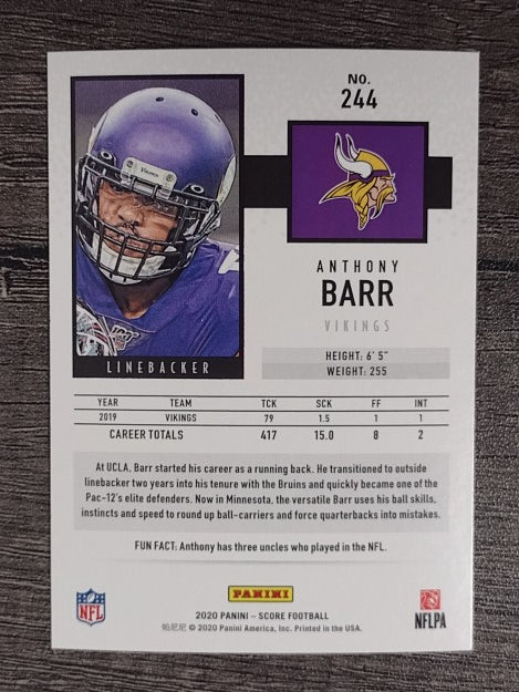 2020 Score #244 Anthony Barr