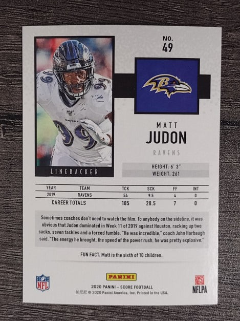 2020 Score #49 Matt Judon