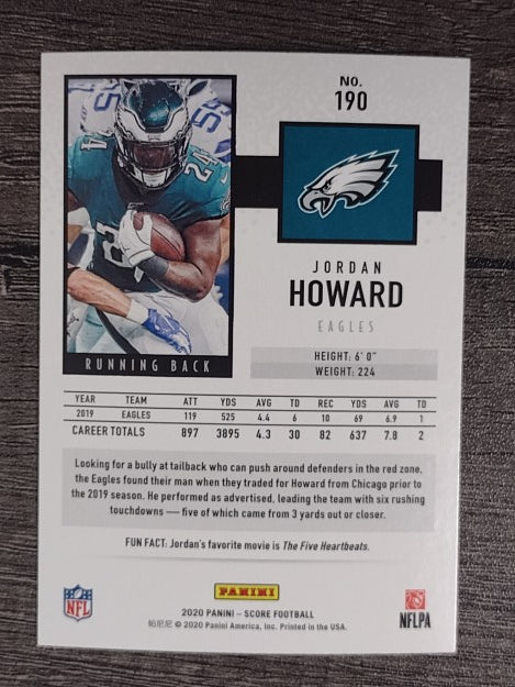 2020 Score #190 Jordan Howard