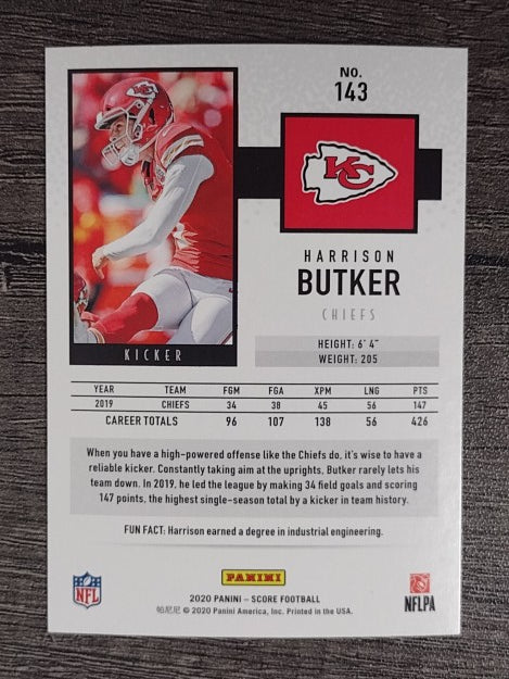 2020 Score #143 Harrison Butker