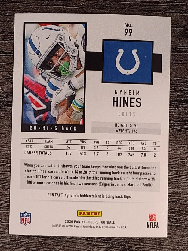 2020 Score #99 Nyheim Hines