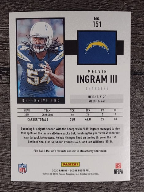 2020 Score #151 Melvin Ingram III