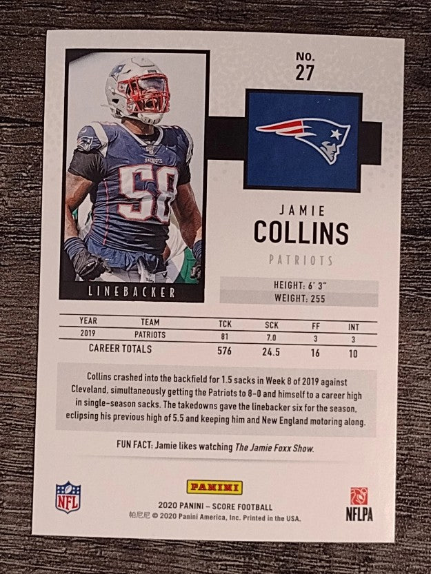 2020 Score #27 Jamie Collins