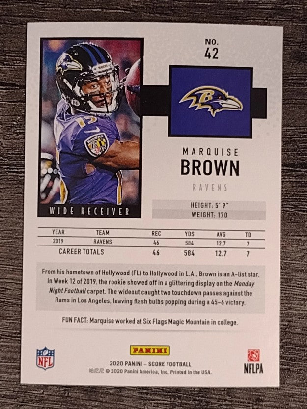 2020 Score #42 Marquise Brown