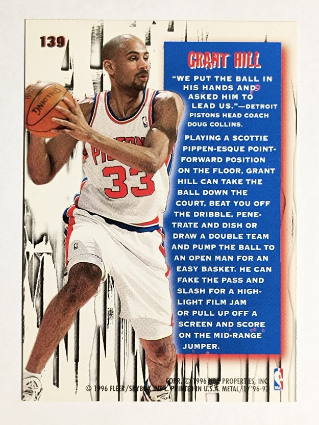 1996-97 Metal #139 Grant Hill MS