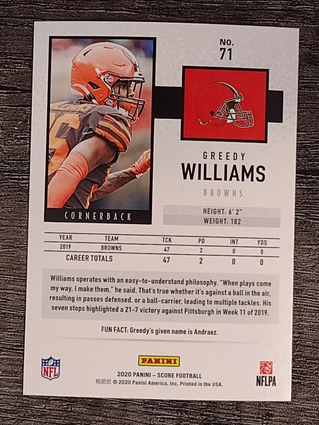 2020 Score #71 Greedy Williams