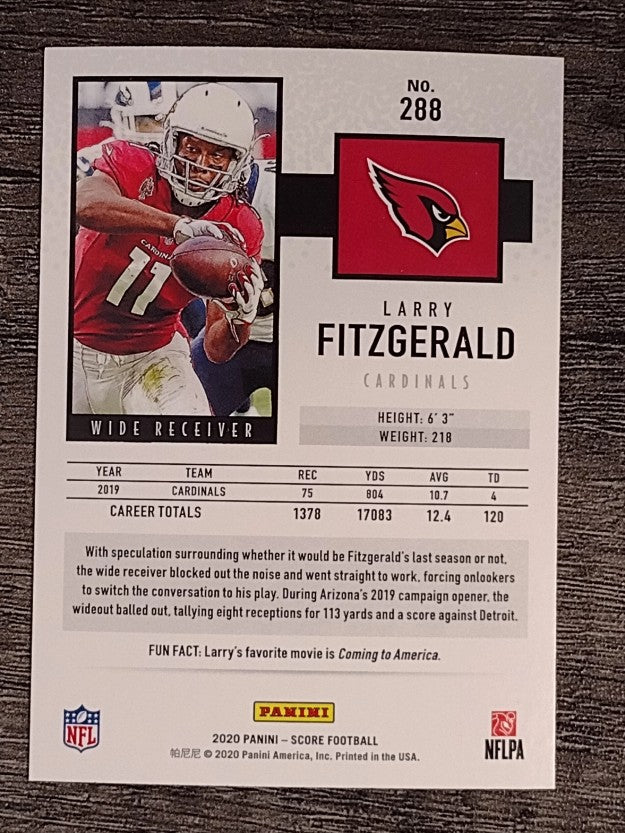 2020 Score #288 Larry Fitzgerald