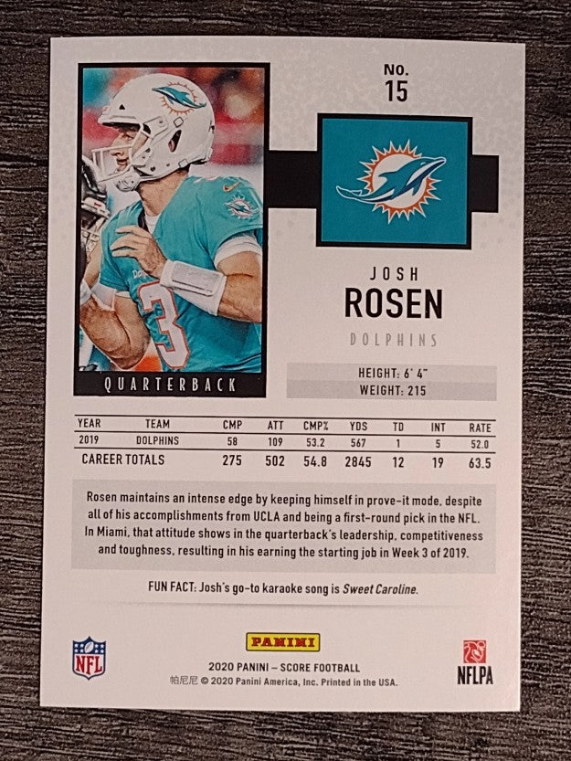 2020 Score #15 Josh Rosen