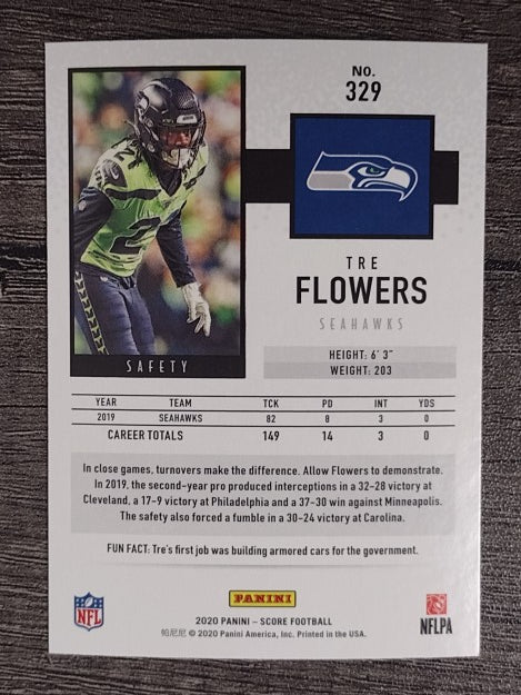 2020 Score #329 Tre Flowers