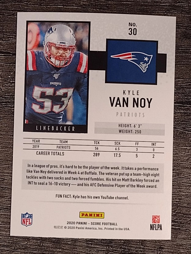 2020 Score #30 Kyle Van Noy