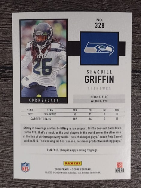 2020 Score #328 Shaquill Griffin