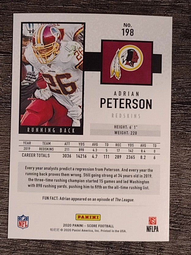 2020 Score #198 Adrian Peterson