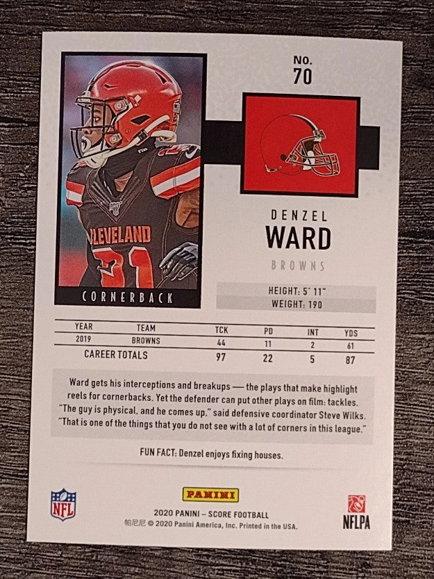 2020 Score #70 Denzel Ward