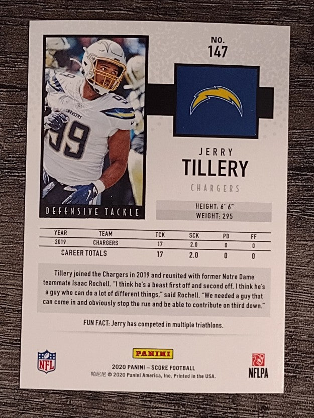 2020 Score #147 Jerry Tillery
