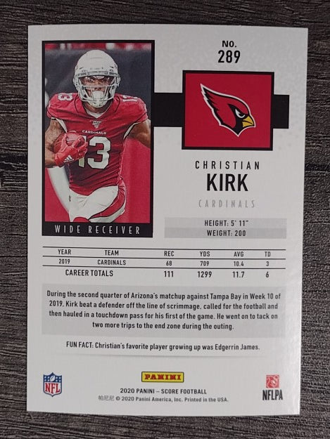 2020 Score #289 Christian Kirk