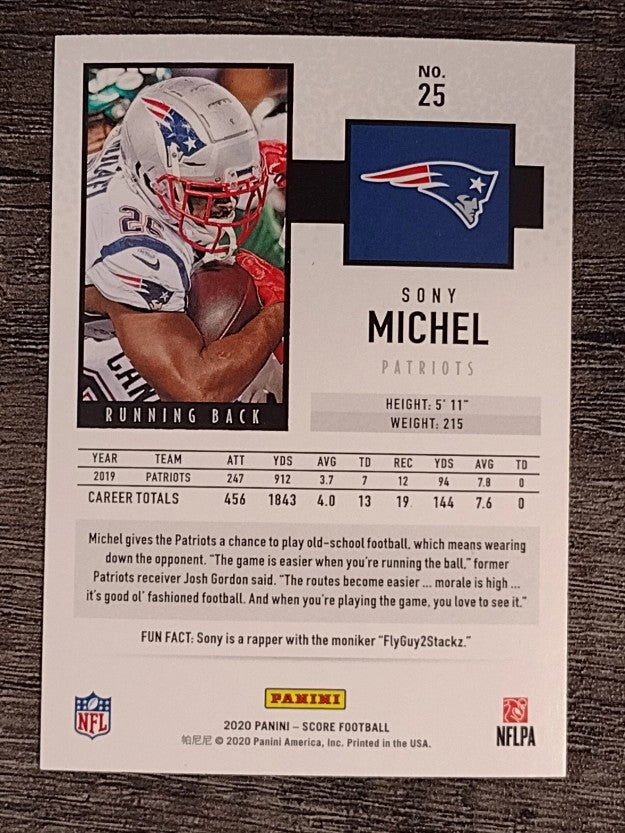 2020 Score #25 Sony Michel