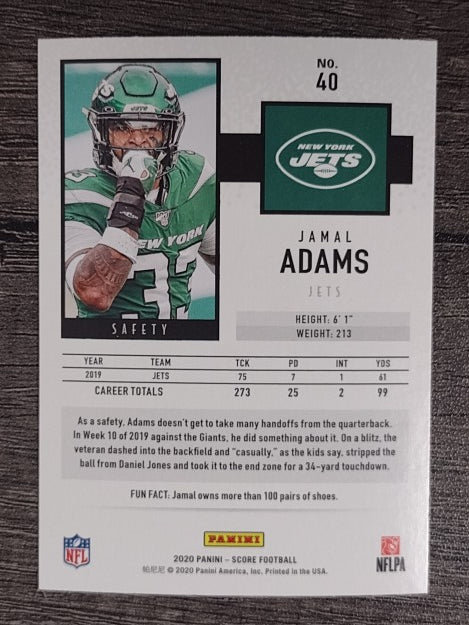 2020 Score #40 Jamal Adams