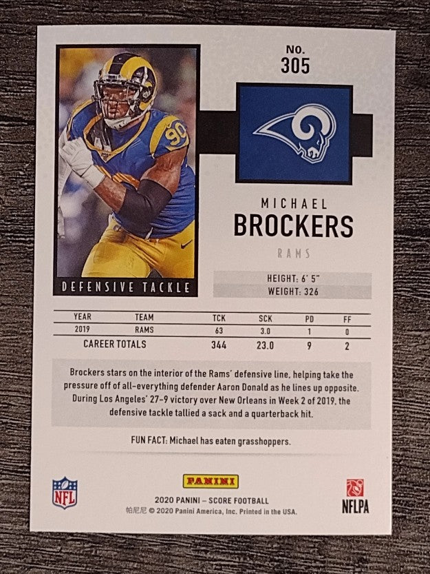 2020 Score #305 Michael Brockers