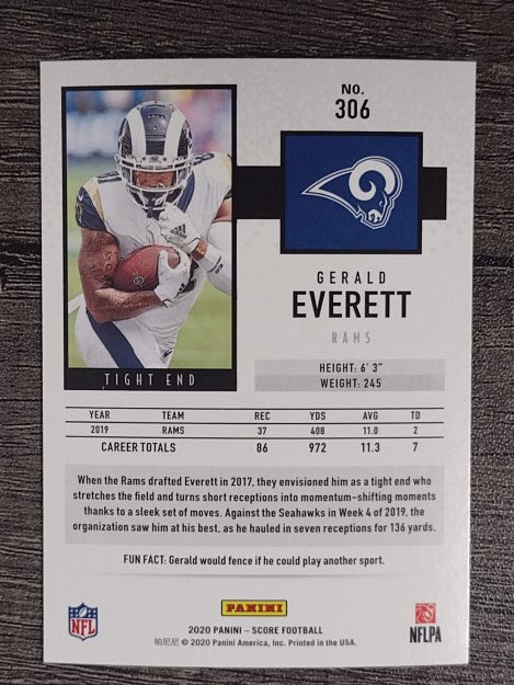 2020 Score #306 Gerald Everett