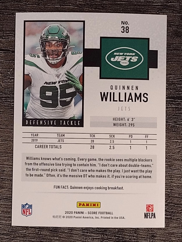 2020 Score #38 Quinnen Williams