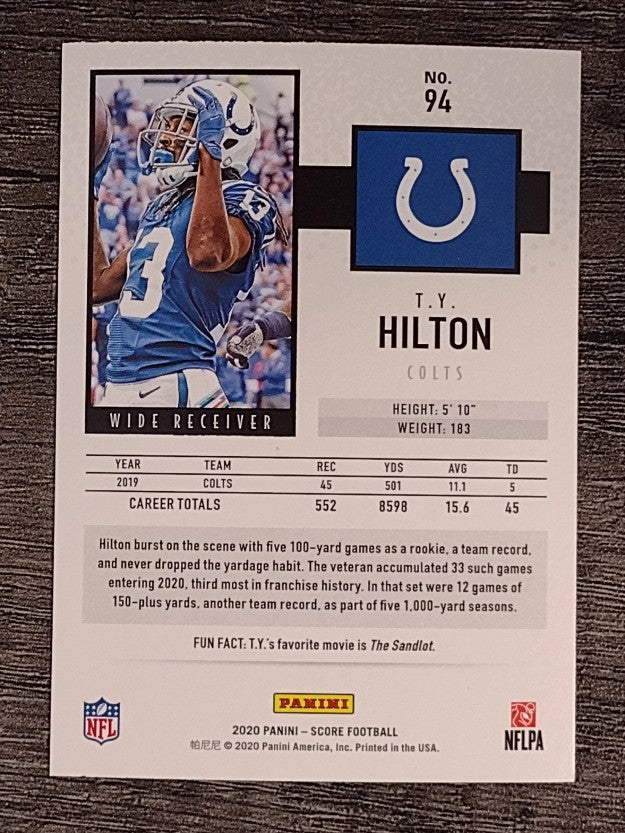 2020 Score #94 T.Y. Hilton
