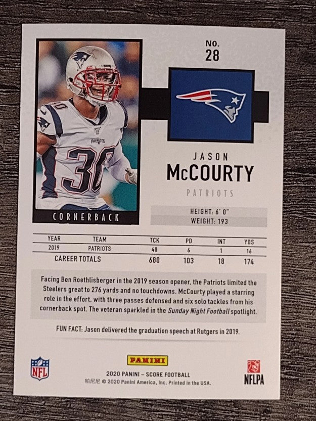 2020 Score #28 Jason McCourty