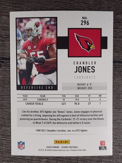 2020 Score #296 Chandler Jones