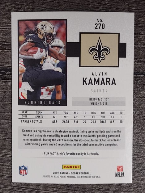2020 Score #270 Alvin Kamara