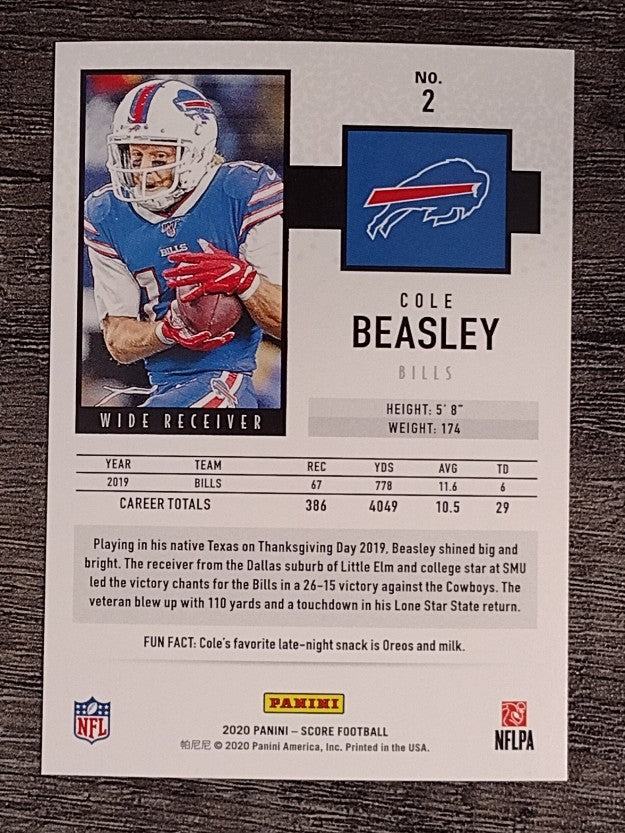 2020 Score #2 Cole Beasley