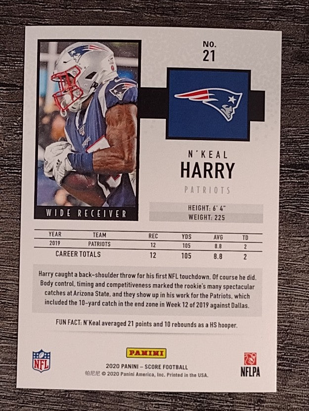 2020 Score #21 N'Keal Harry