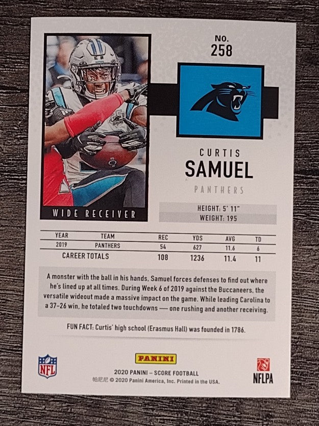 2020 Score #258 Curtis Samuel