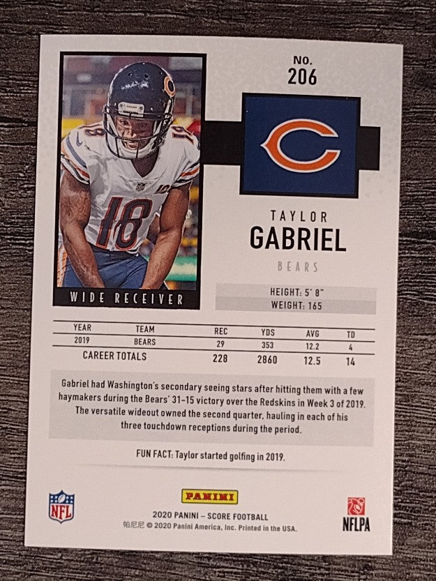 2020 Score #206 Taylor Gabriel