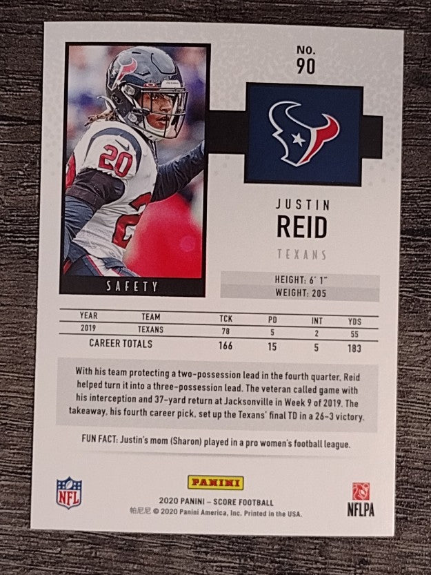 2020 Score #90 Justin Reid