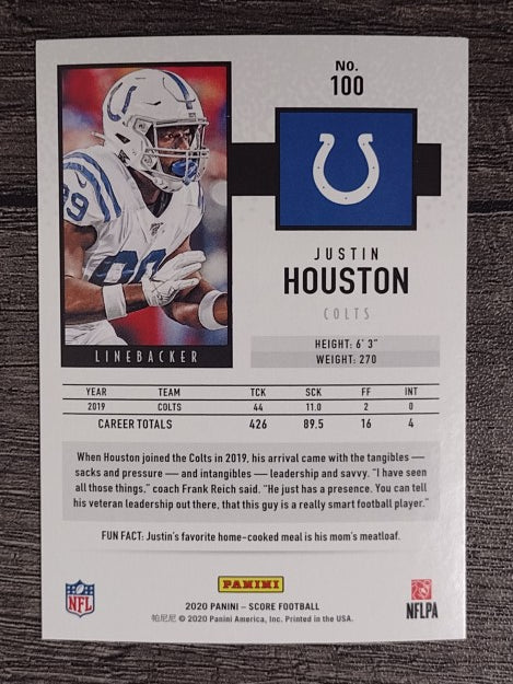2020 Score #100 Justin Houston