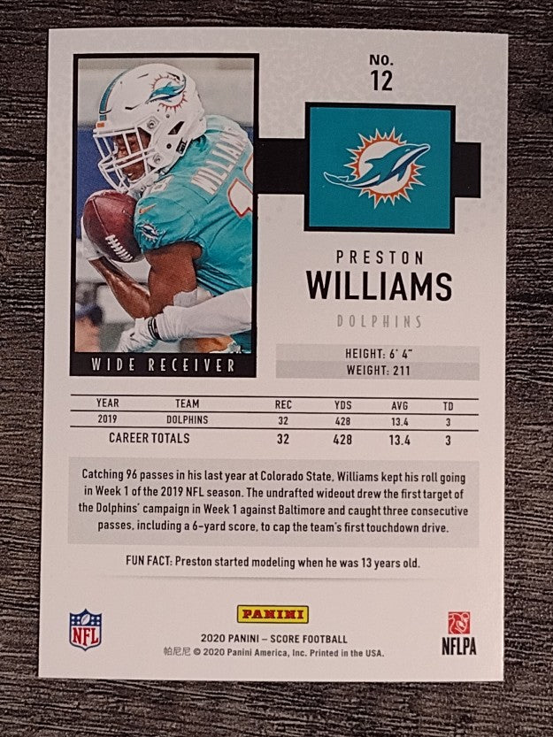 2020 Score #12 Preston Williams