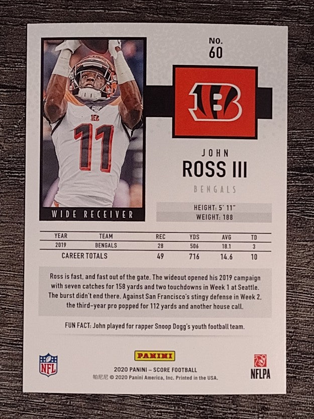 2020 Score #60 John Ross III