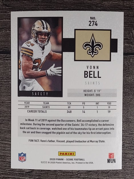 2020 Score #274 Vonn Bell