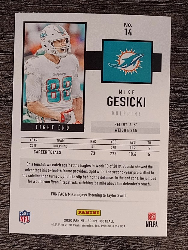 2020 Score #14 Mike Gesicki