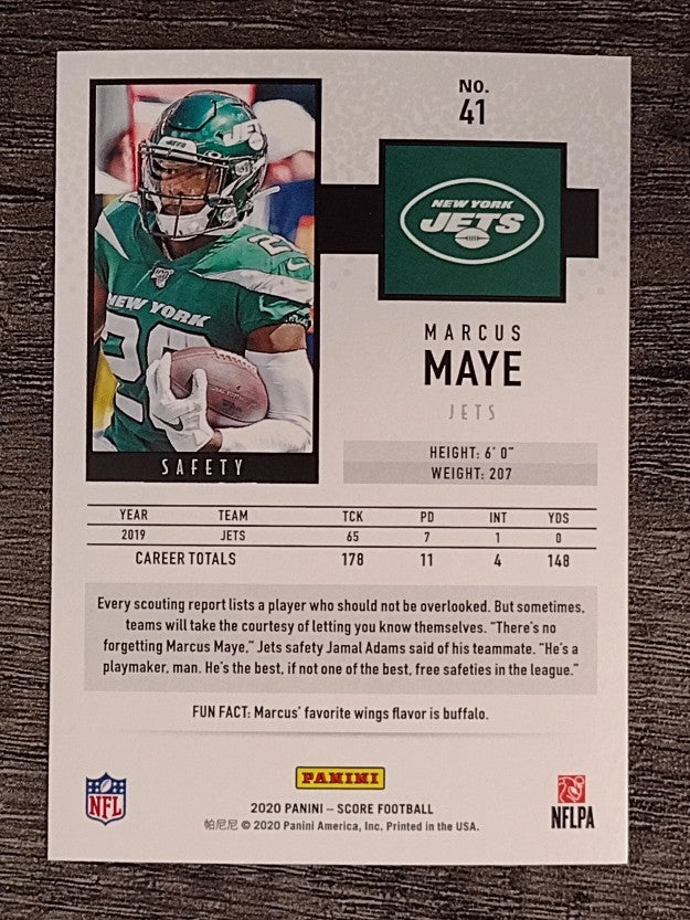 2020 Score #41 Marcus Maye