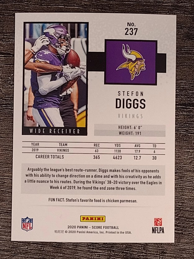 2020 Score #237 Stefon Diggs