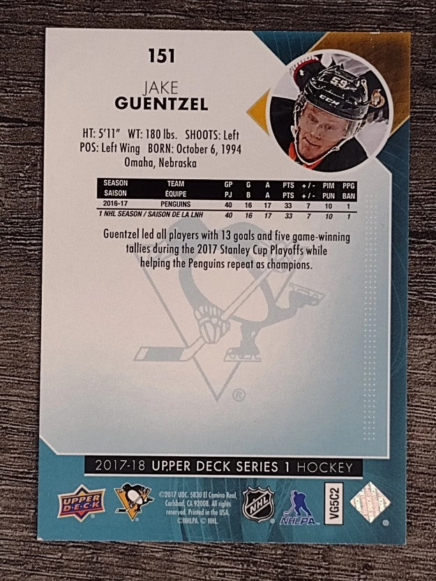 2017-18 Upper Deck #151 Jake Guentzel