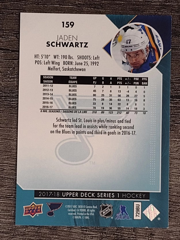 2017-18 Upper Deck #159 Jaden Schwartz