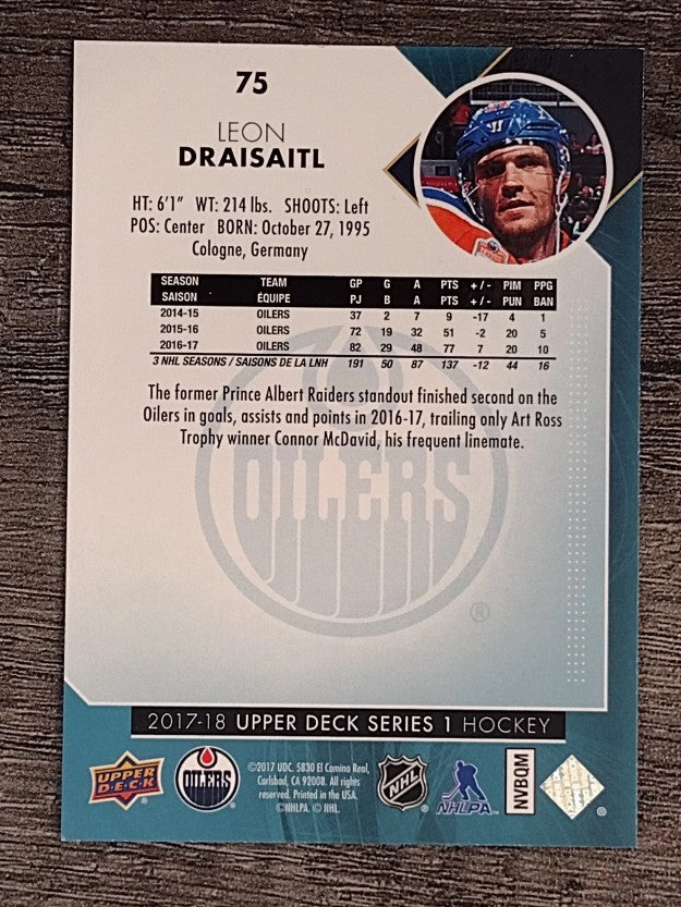 2017-18 Upper Deck #75 Leon Draisaitl