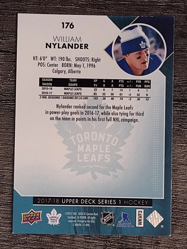 2017-18 Upper Deck #176 William Nylander