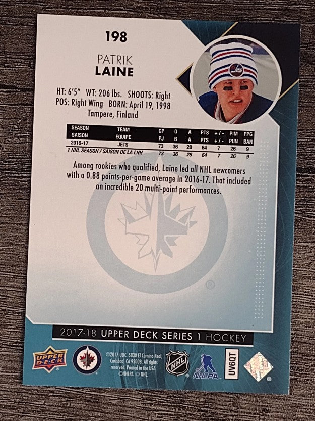 2017-18 Upper Deck #198 Patrik Laine