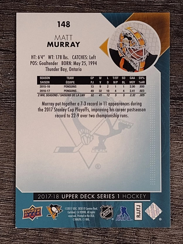 2017-18 Upper Deck #148 Matt Murray