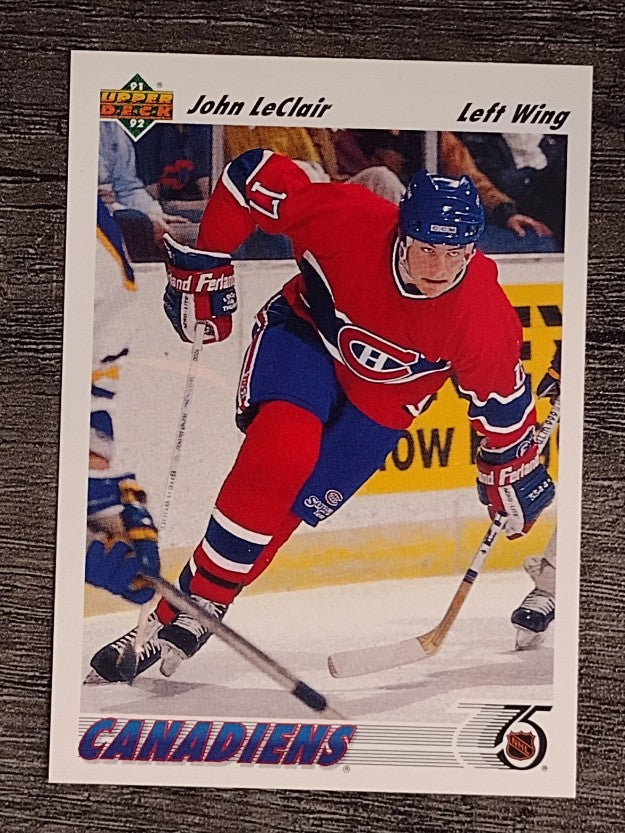 1991-92 Upper Deck #345 John LeClair RC