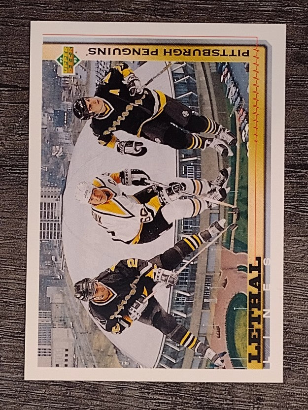 1992-93 Upper Deck #454 Penguins LL/Mario Lemieux/Kevin Stevens/Rick Tocchet