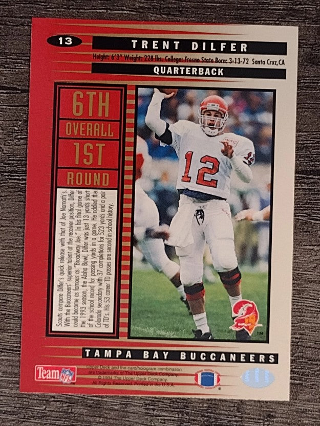 1994 Collector's Choice #13 Trent Dilfer RC